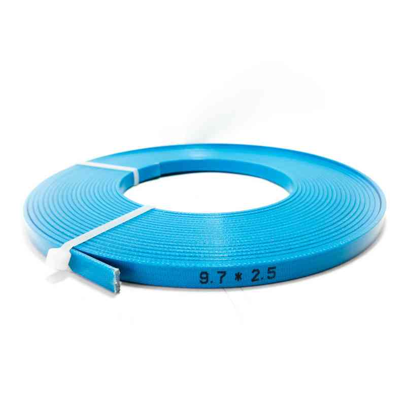 AD09725-BRE Cinta Guia Poliester Resina Azul Turquesa 9,7x2,5 Precio del Metro